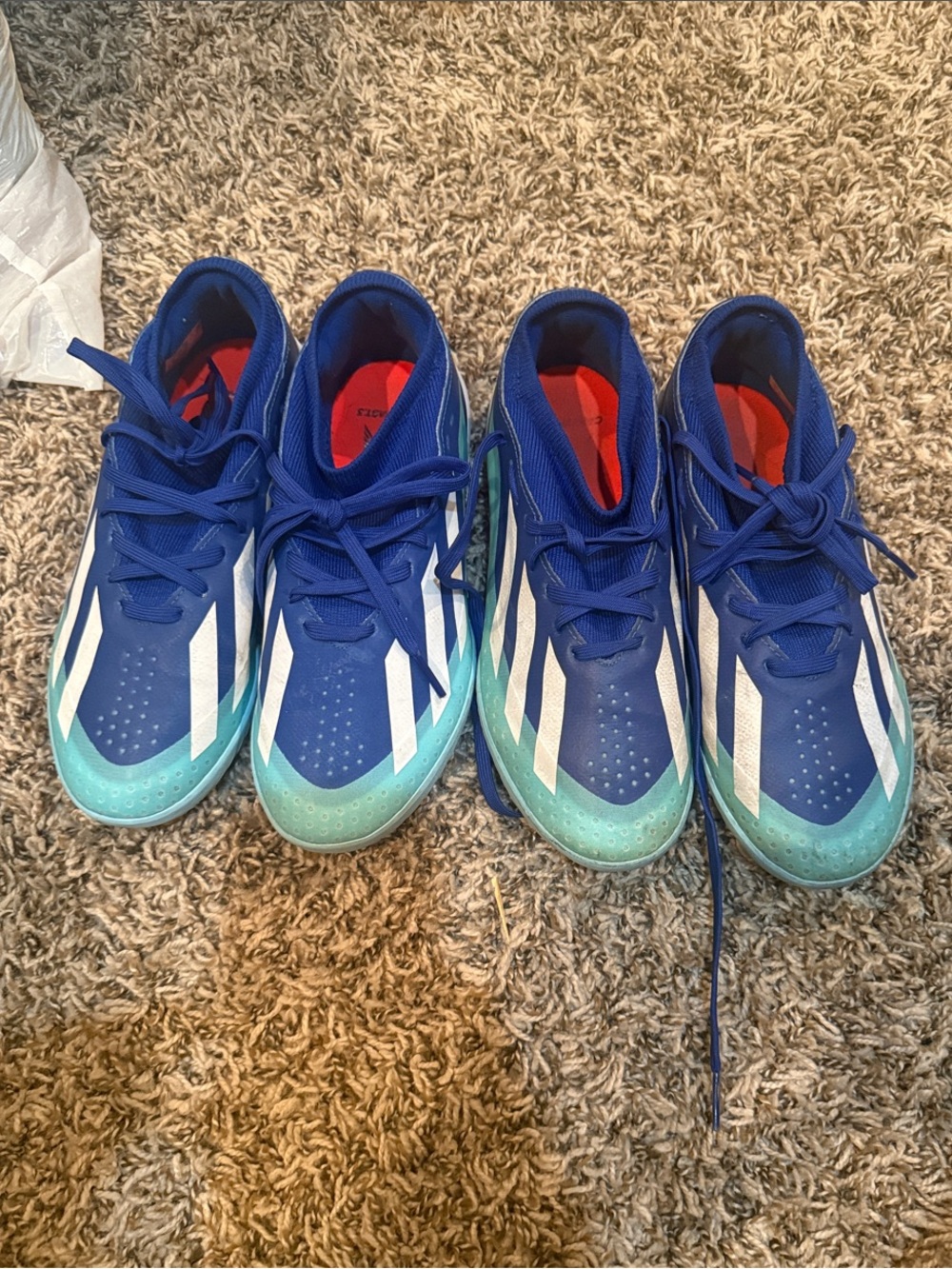 adidas crazy fast turf and indoor shoes size 4 selling both
